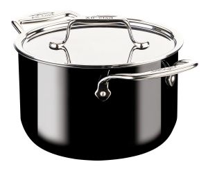 4-QT Soup Pot / FusionTec / Black - Packaging Damage