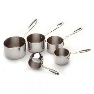 5-piece Measuring Cups Set / Stainless - Packaging Damage