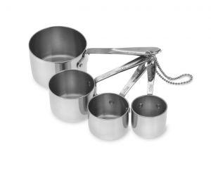 4-piece Measuring Cups Set / Stainless - Packaging Damage